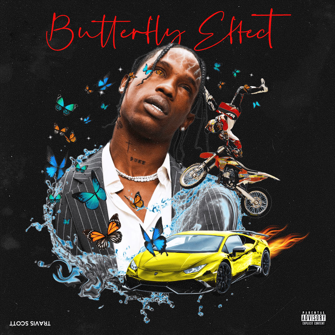 Travis scott albums. Трэвис Скотт. Бабочка Трэвис Скотт. Трэвис Скотт Butterfly Effect. Трэвис Скотт обложка.